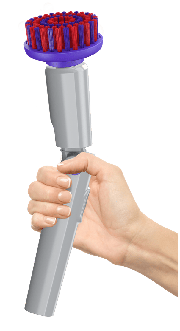 Synoshi schrobber in de hand